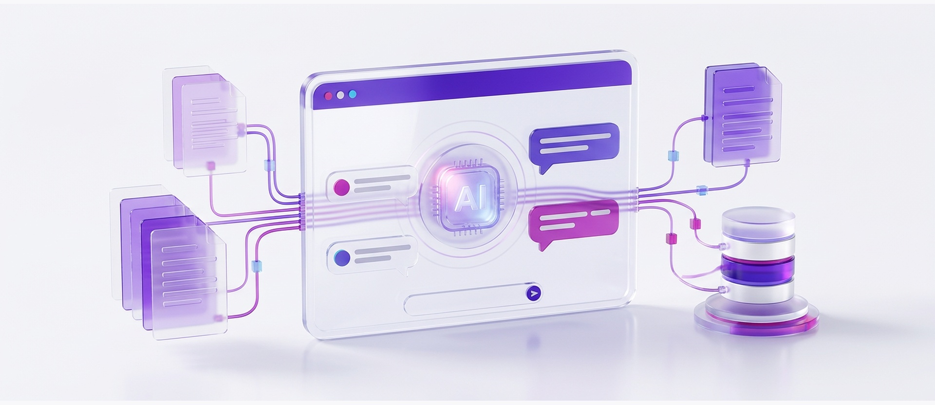 Samarthak AI chatbot: a chat window drawing answers from company documents and databases